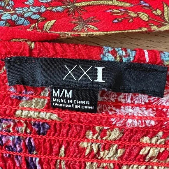 Y2K Boho Floral Festival Halter Babydoll Dress Sz M Country Indie Smocked - Picture 5 of 6